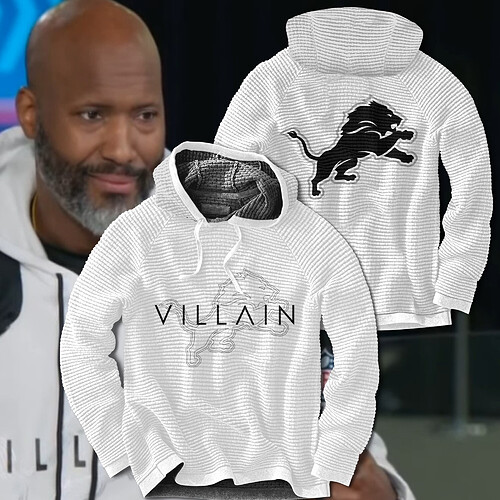 The Genuine Leather Brad Holmes Villain Lion Hoodie