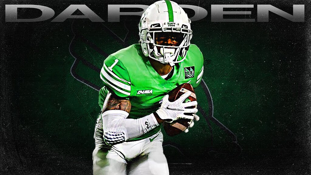 Jaelon Darden WR North Texas "Slow Feet, Don't Eat!" - Detroit Lions ...