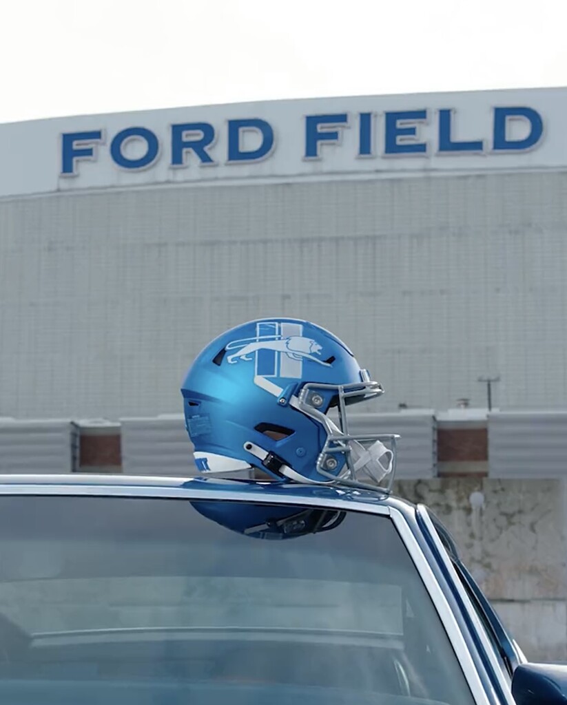 LIONS NEW ALT HELMET REVEALED Detroit Lions — The Den The Den