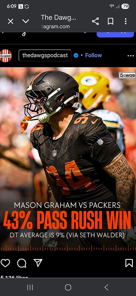 Den Rio Graham Mason Graham vs our interior O-line - The Den