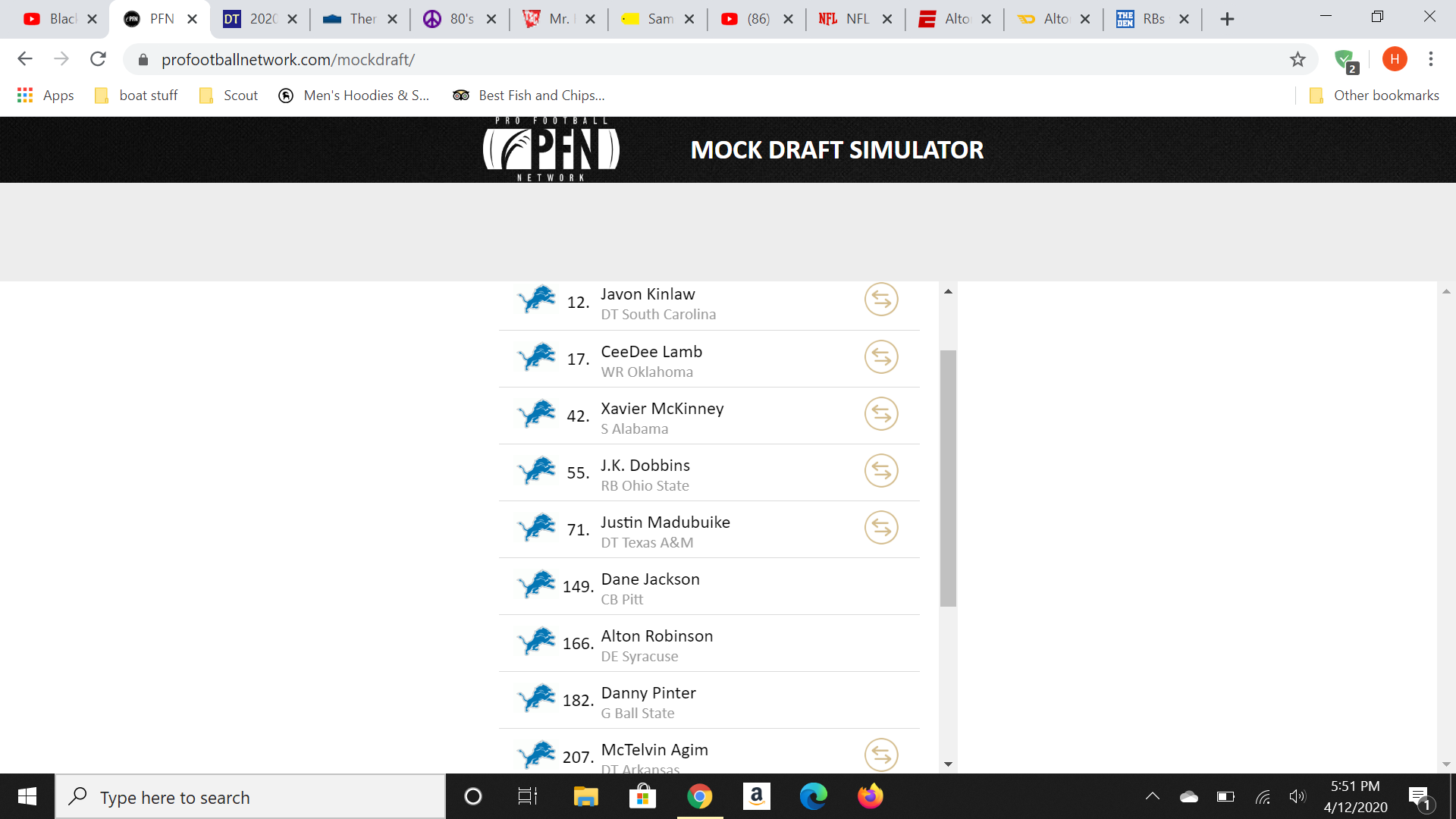 Pro Football Network on X: The PFN Mock Draft Simulator 