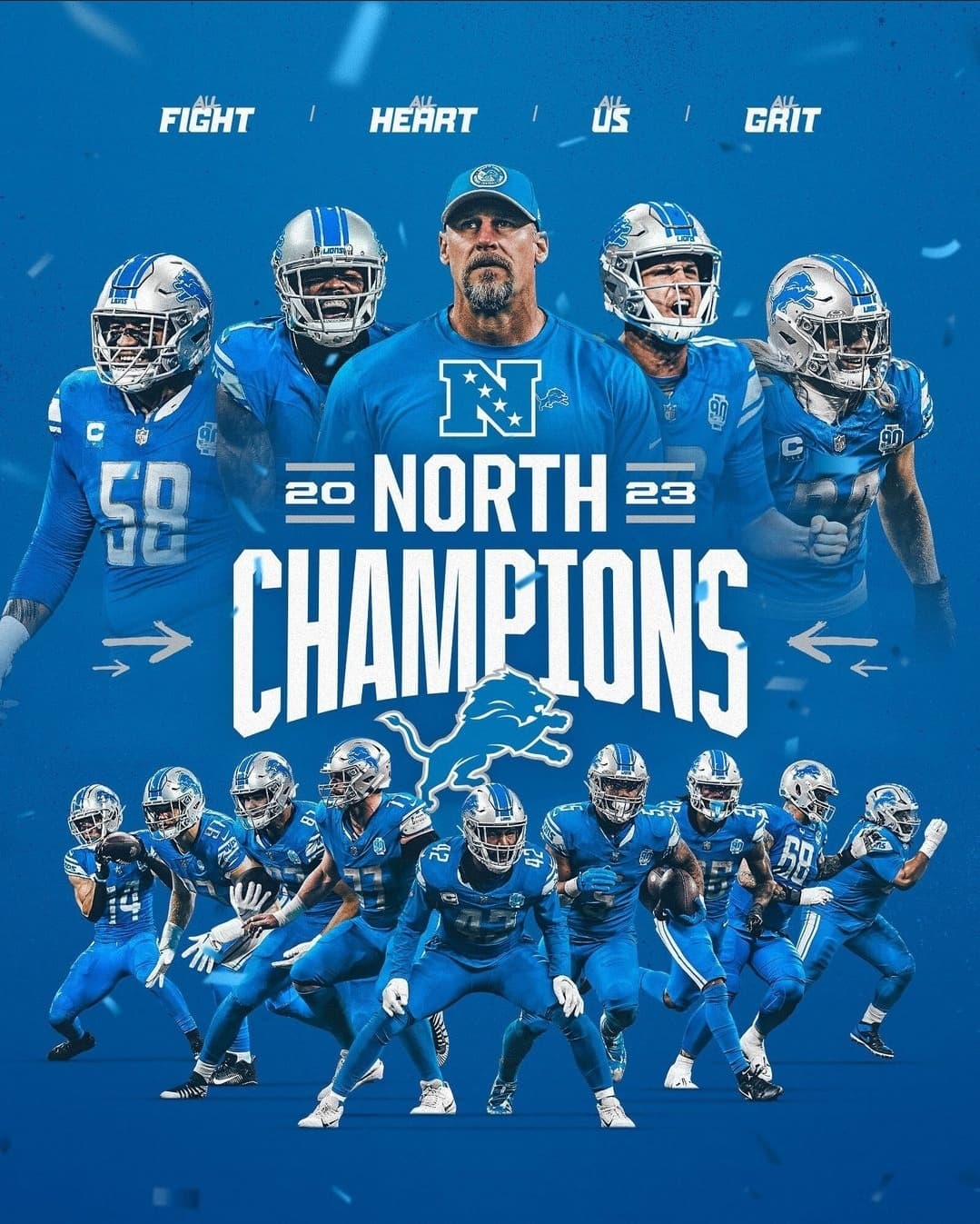 The Detroit Lions are your NFC North champs! Detroit Lions — The Den