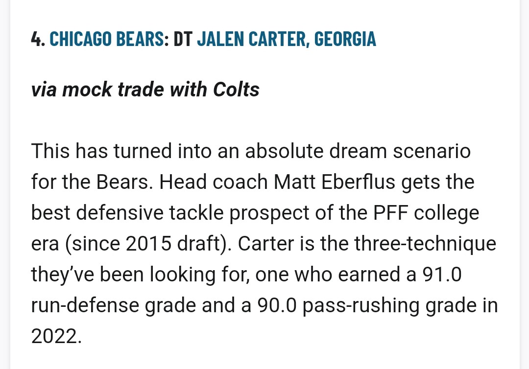 Lions GM Brad Holmes offers thoughts on DT Jalen Carter's pre