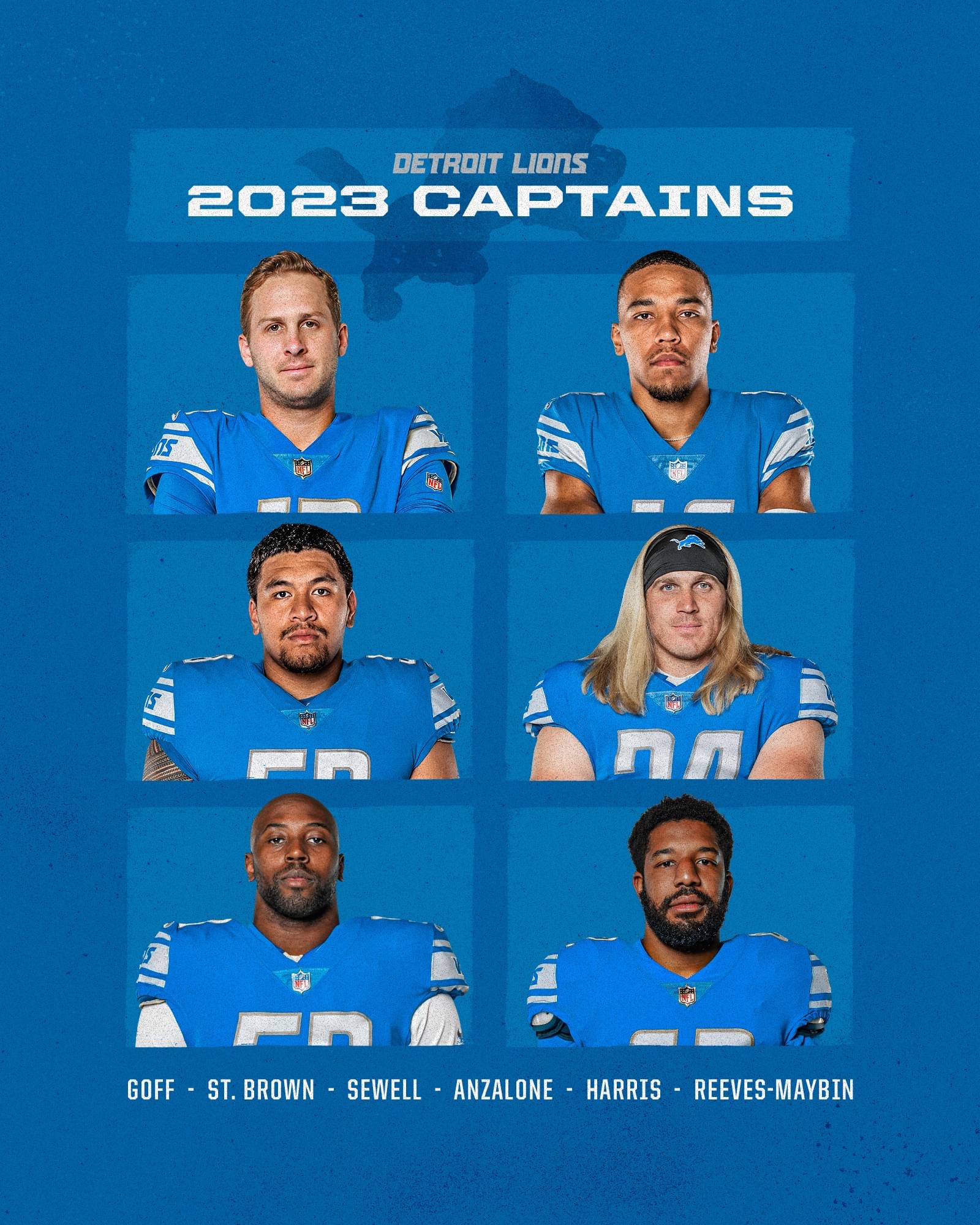 2023 Captains Named Detroit Lions — The Den The Den