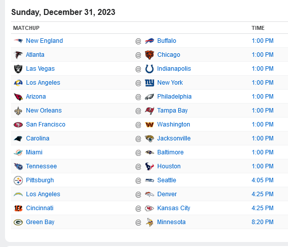 Screenshot 2023-12-31 at 09-39-27 NFL Schedule - Week 17 Regular Season 2023 - ESPN