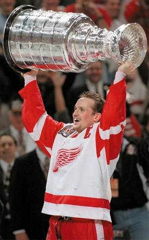 Yzerman with the Cup