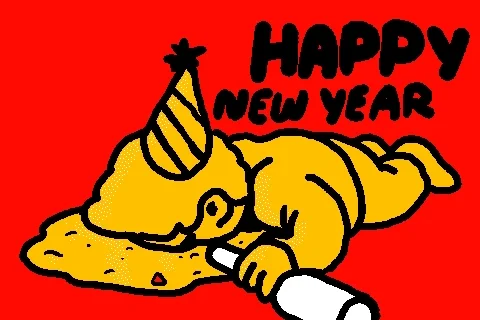 New Year Party Hard GIF by Studios 2016