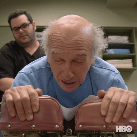 Head Down Oh No GIF by Curb Your Enthusiasm