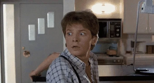 back to the future falling GIF