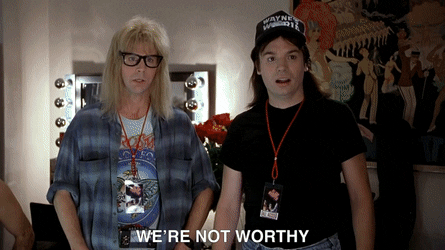 Top 30 Wayne S World We Re Not Worthy GIFs | Find the best ...