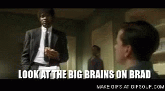 Big Brains Brad GIF - Big Brains Brad Pulp Fiction - Discover & Share GIFs