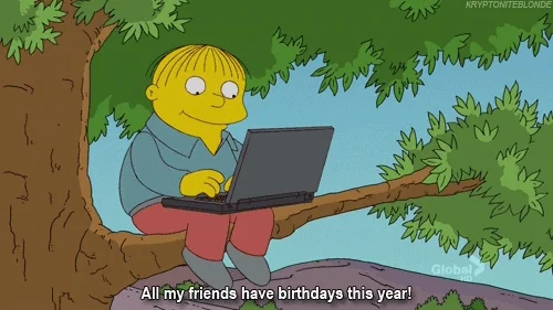 The Simpsons Birthday GIF